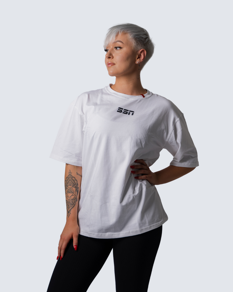 Oversize T White
