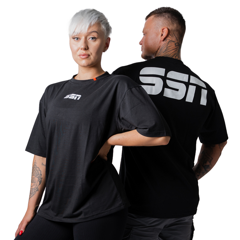 Oversize T Black - Svensk Sport Nutrition