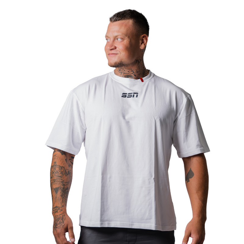 Oversize T White - Svensk Sport Nutrition