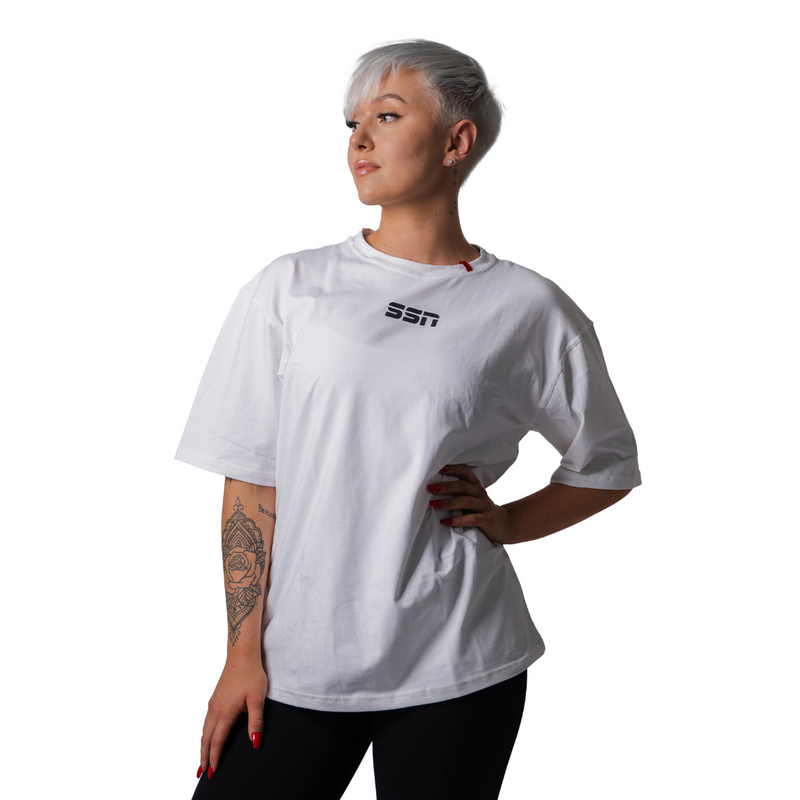 Oversize T White - Svensk Sport Nutrition