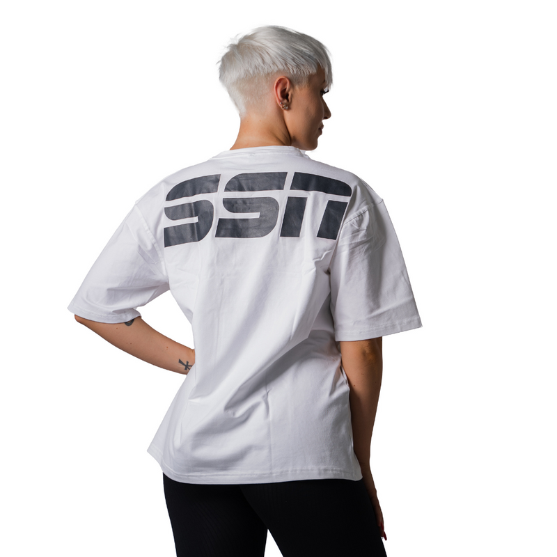 Oversize T White - Svensk Sport Nutrition